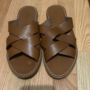 Madewell Brown Boardwalk Sandal-size 7.5